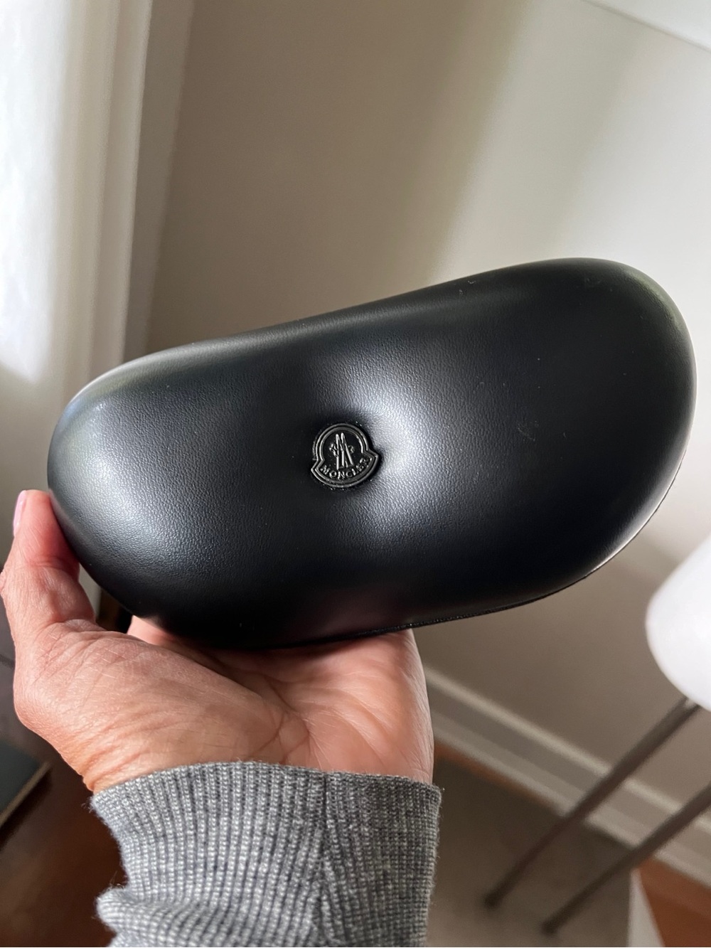 🆕 Listing!  Moncler | Black Sunglasses Case with Embossed Logo